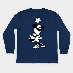 Steamboat Willie. Valentine Couple Kids Long Sleeve T-Shirt